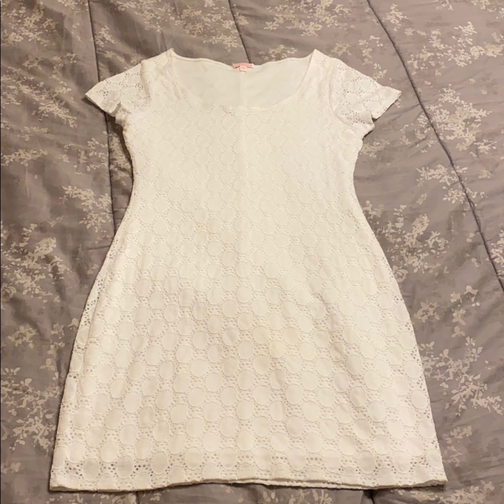 White mini dress